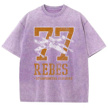 Galactic Fighter Academy Vintage Distressed T-shirt