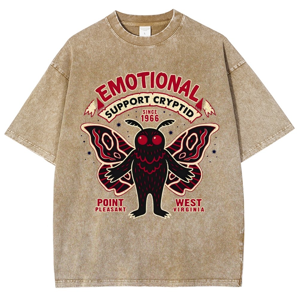 Emotional Support Cryptid Vintage Distressed T-shirt