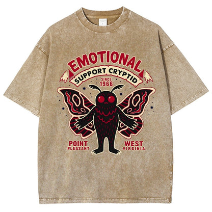 Emotional Support Cryptid Vintage Distressed T-shirt