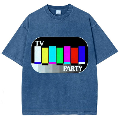 TV Party Vintage Distressed T-shirt