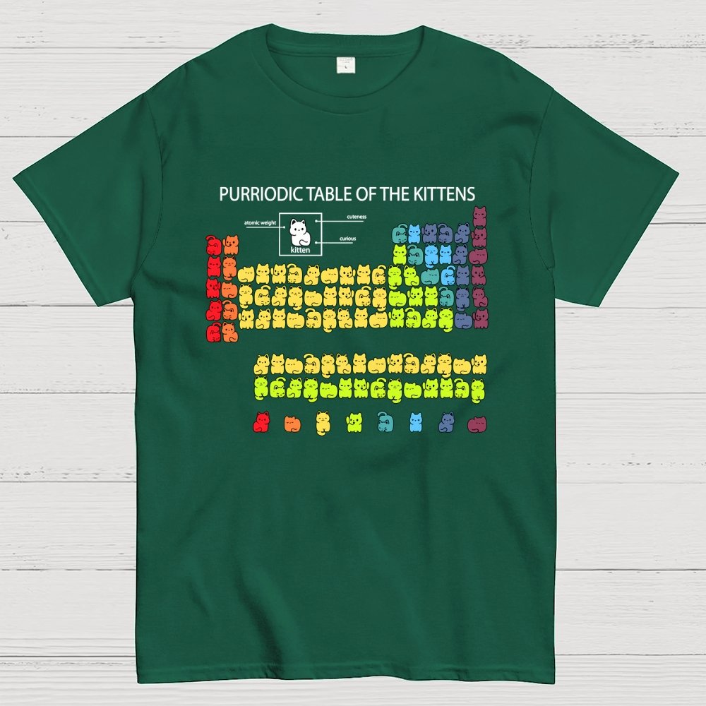 Purriodic Table of the Kittens Geek T-Shirt