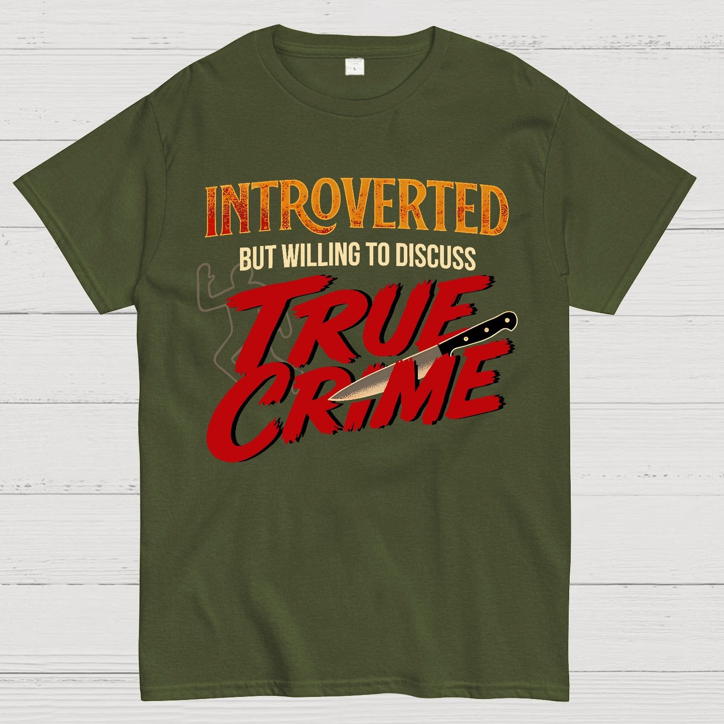 Willing To Discuss True Crime Geek T-Shirt
