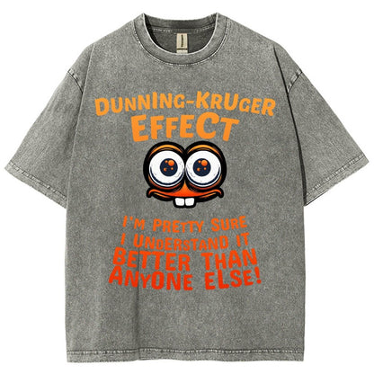 Dunning-Kruger-Effekt Vintage Distressed T-shirt
