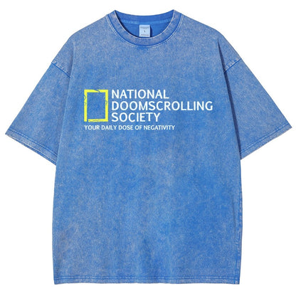 National Doomscrolling Society Vintage Distressed T-shirt