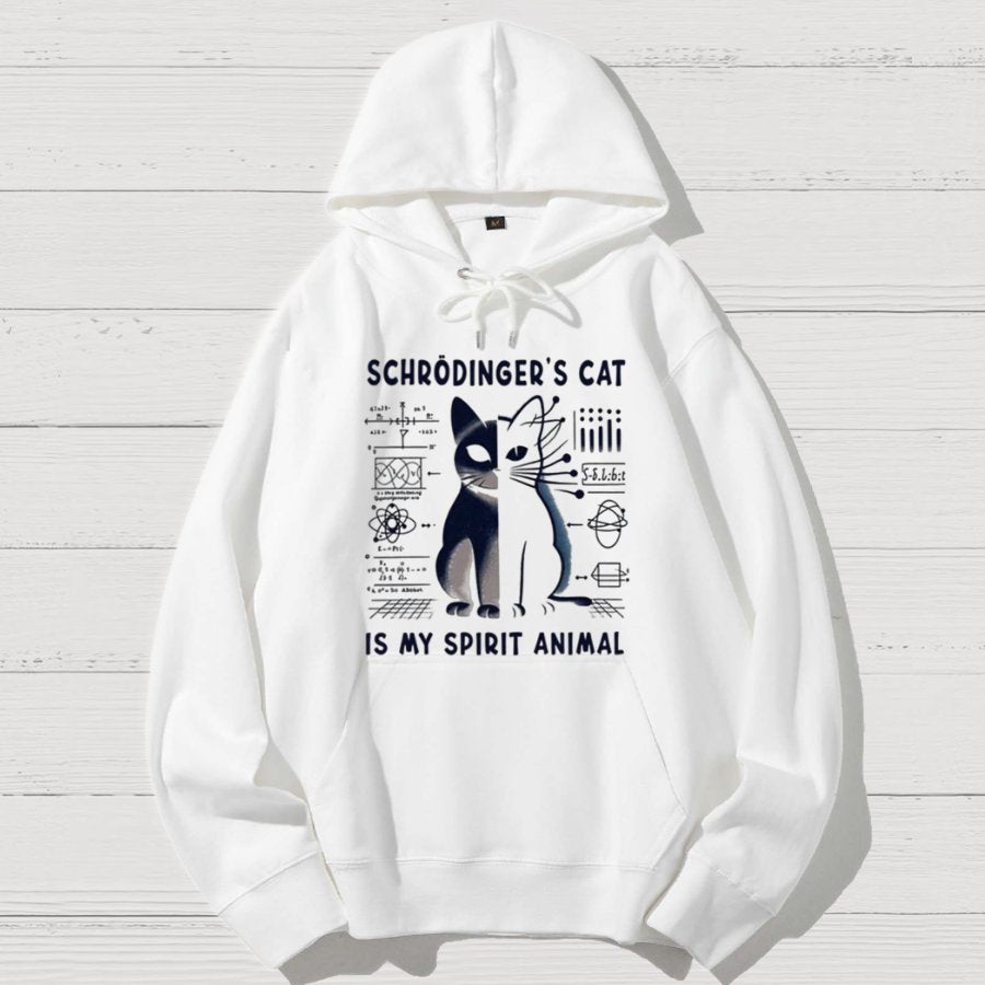 Schrodinger's Сat Science Geek Cotton Hoodie