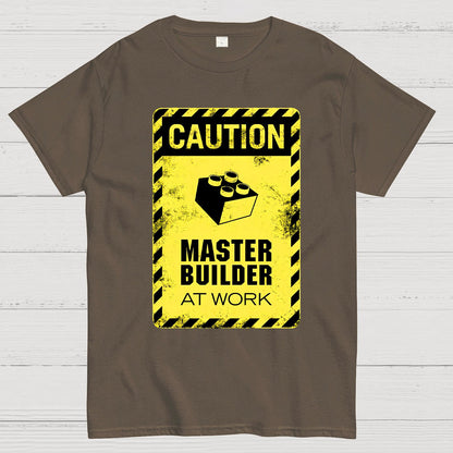 Caution Master Builder Geek T-Shirt