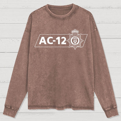 AC-12 Central Police Wear It In The Line Of Duty Washed Long Sleeve Tee