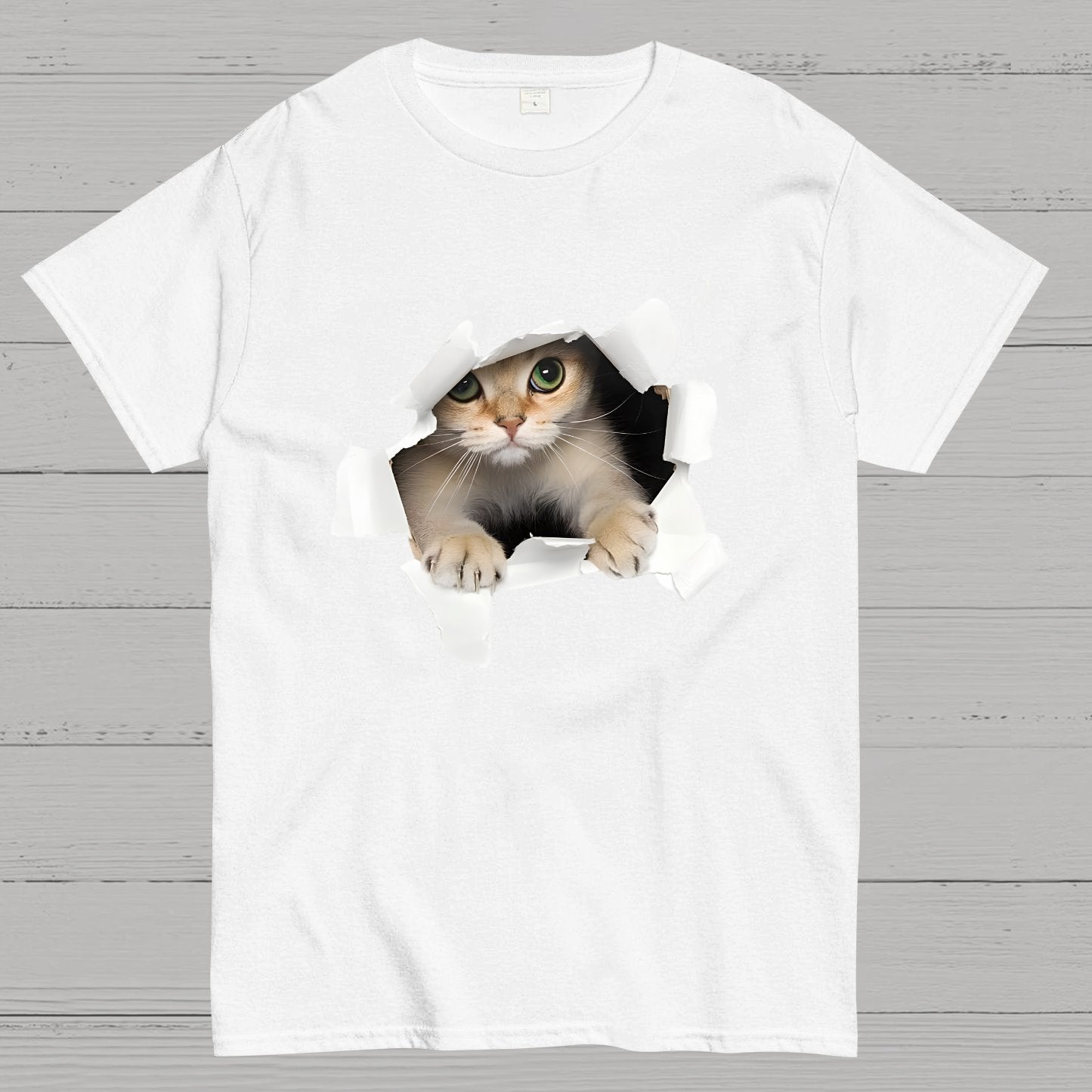 3D Cat Nerdy T-Shirt