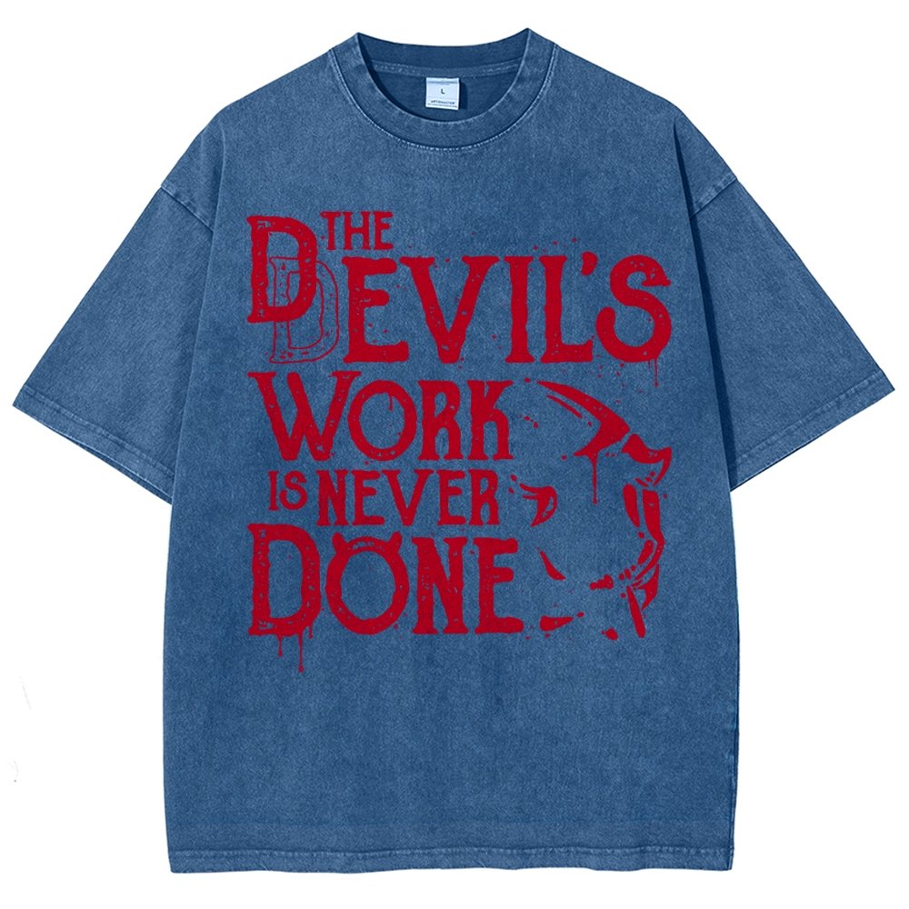 Never Done Vintage Distressed T-shirt