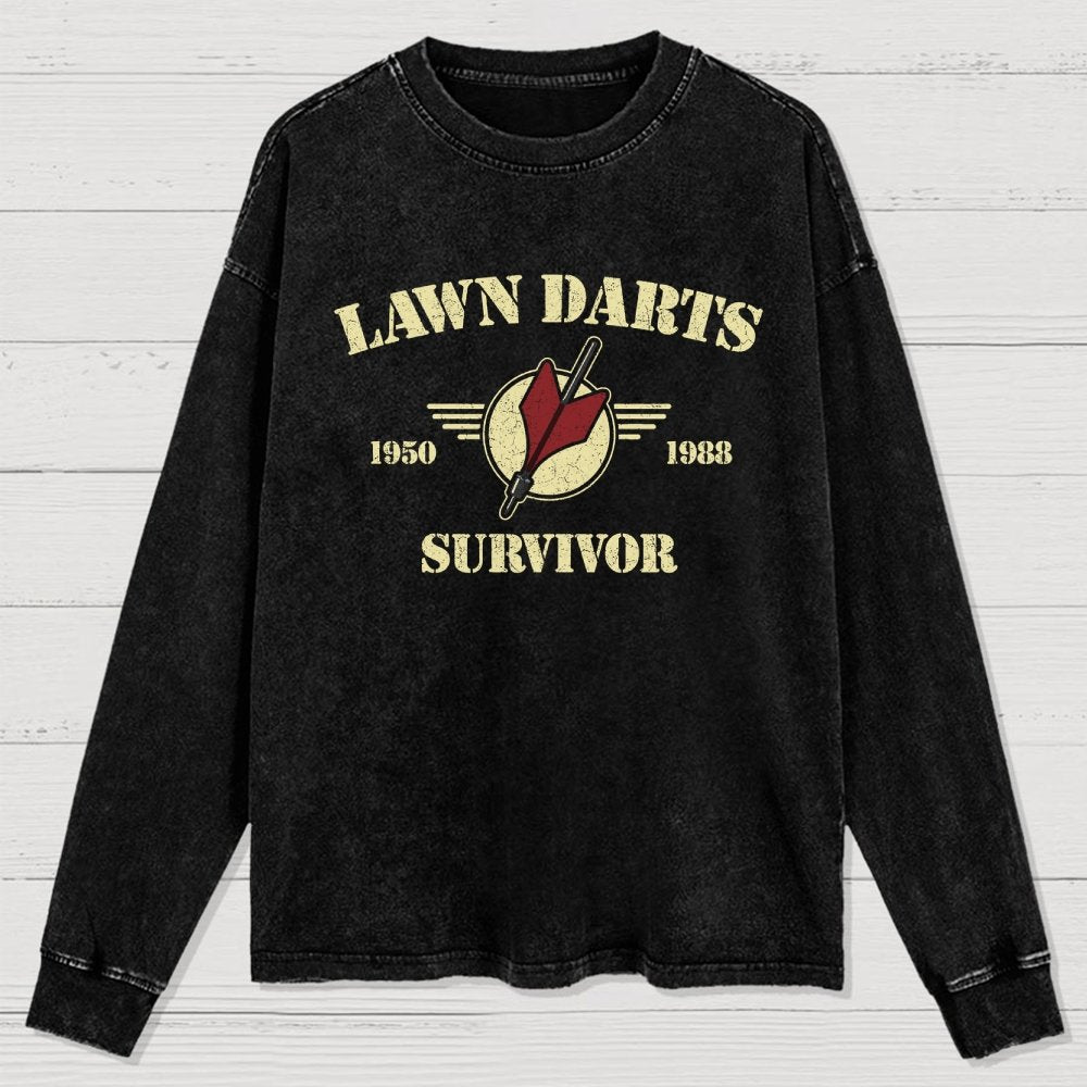 Lawn Darts Survivor Washed Long Sleeve Tee