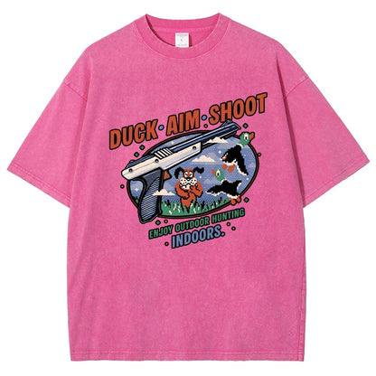 Duck Aim Shoot Vintage Distressed T-shirt
