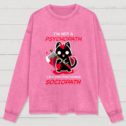 Psychopath Washed Long Sleeve Tee