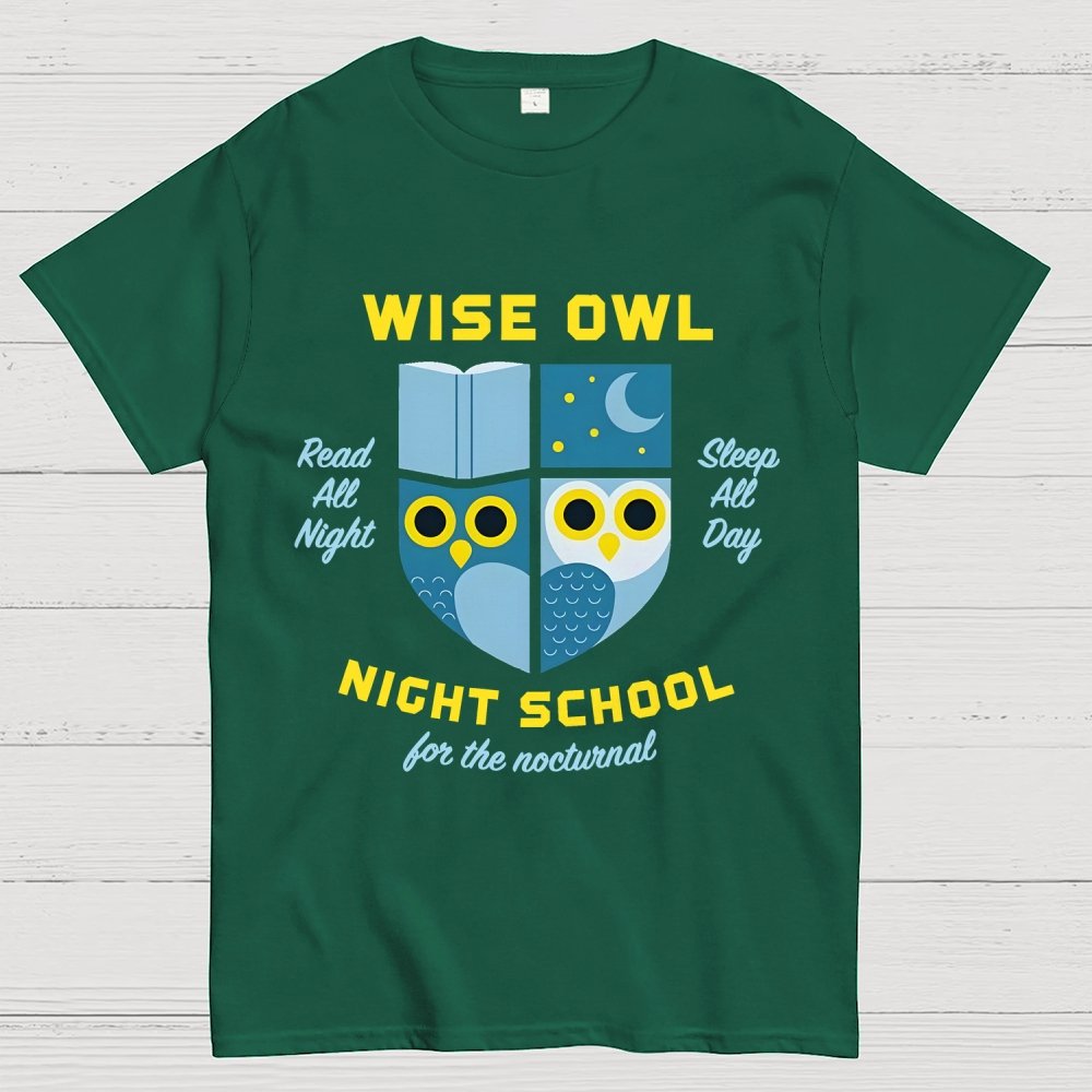 Wise Owl Night School Unisex Geek T-Shirt