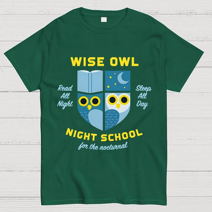 Wise Owl Night School Unisex Geek T-Shirt