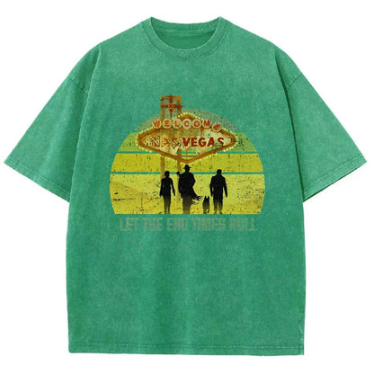 Let The End Times Roll Vintage Distressed T-shirt