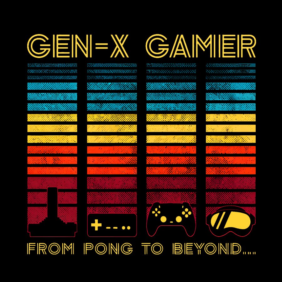 Gen-X Gamer Geek T-Shirt