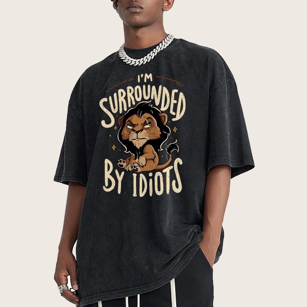 Surrounded by Idiots Vintage Distressed T-shirt