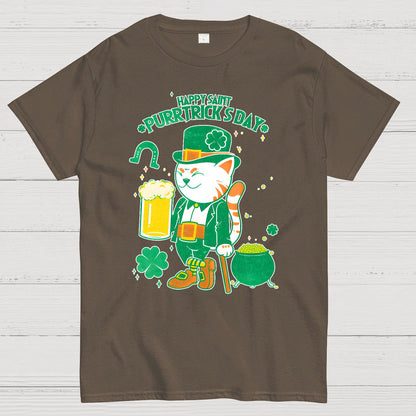 Cat St. Patrick's Day Geek T-Shirt
