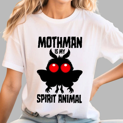 Mothman Is My Spirit Animal Dark Geek T-Shirt