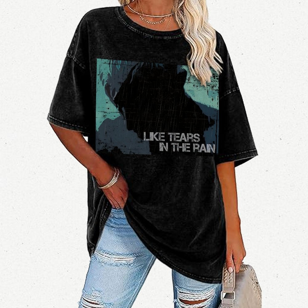 Like Tears In The Rain Vintage Distressed T-shirt