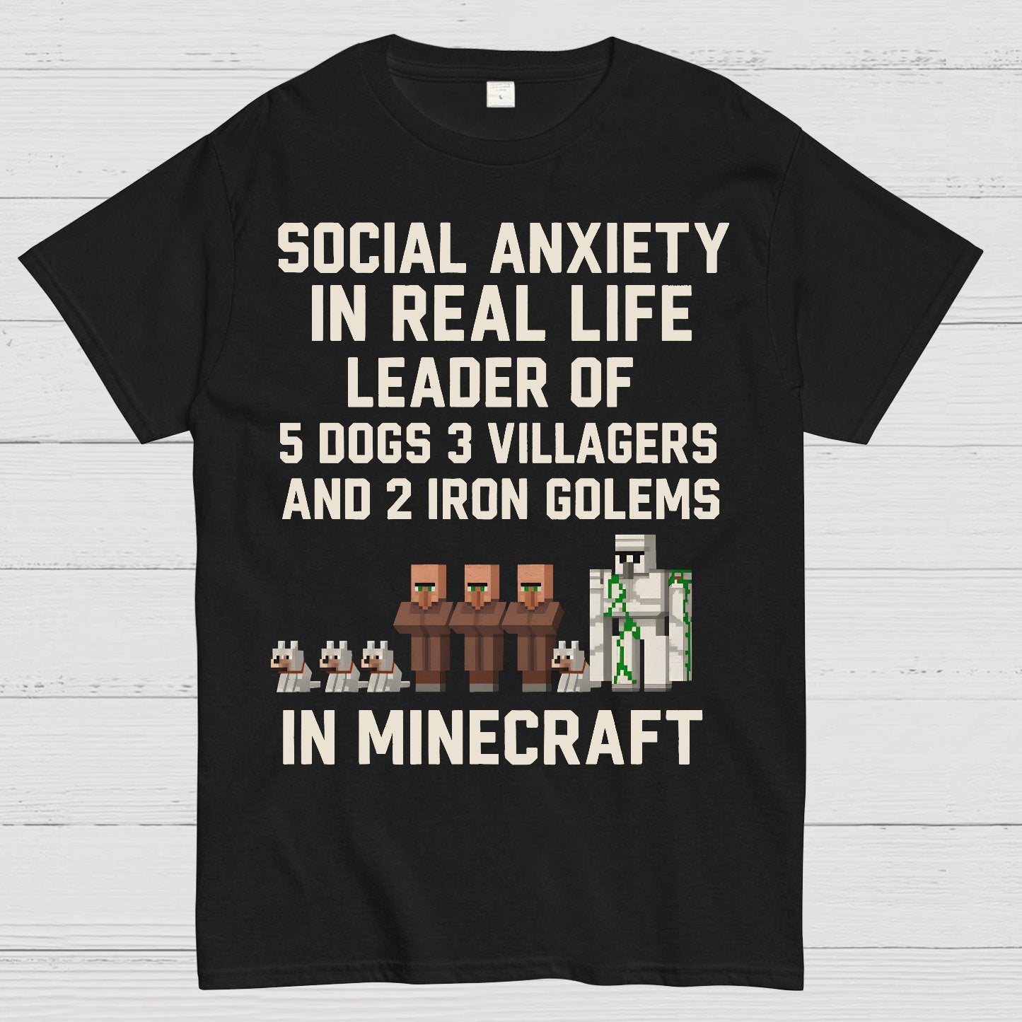 Social Fear In Reality, leader In Game Geek T-Shirt