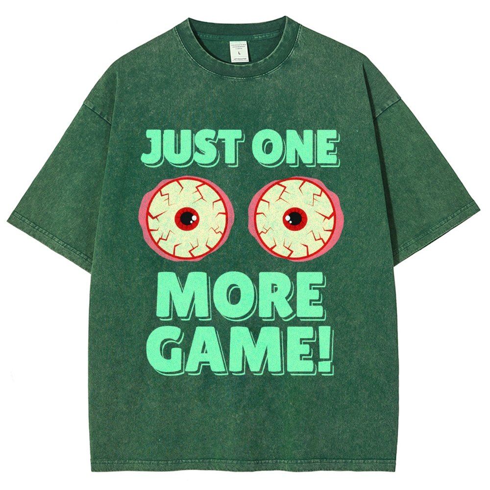 One More Game  Vintage Distressed T-shirt