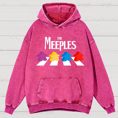 Board Gamer The Meeples, Fun Vintage Distressed Hoodie