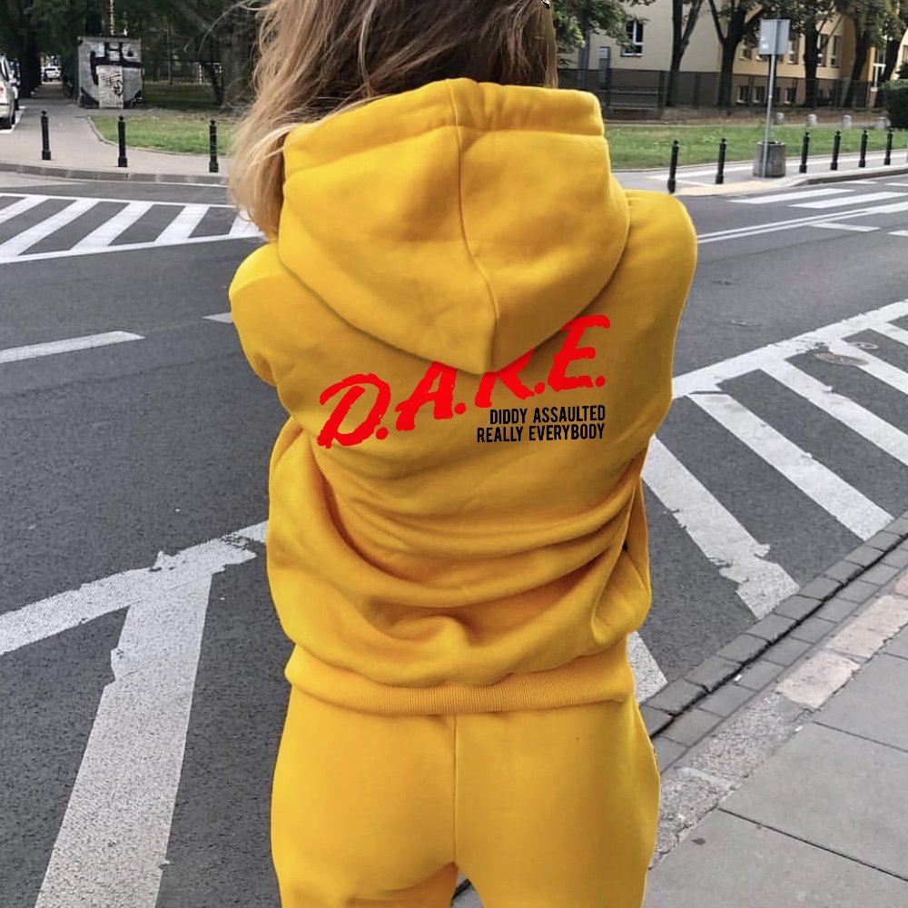 NO DIDDY Printed Back Unisex Cotton Hoodie