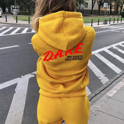 NO DIDDY Printed Back Unisex Cotton Hoodie