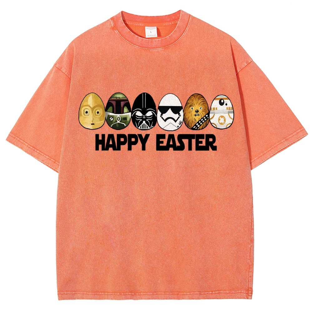 Easter Egg Hunting Party Happy Easter 2025 Vintage Distressed T-shirt