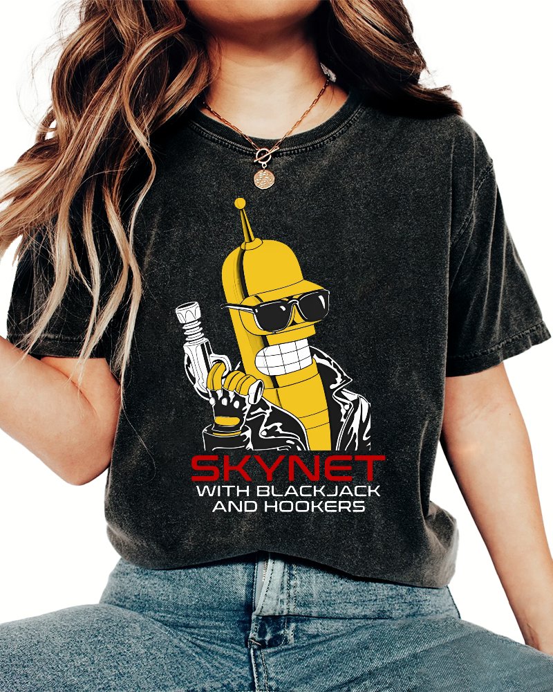 Cyber Force With Hookers And Blackjack Vintage Distressed T-shirt