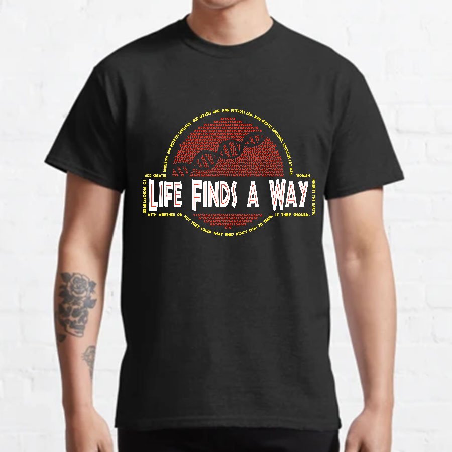 Dino DNA Typography Nerdy T-Shirt