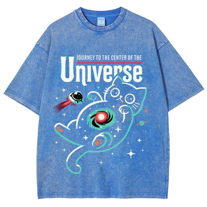 Journey to the Center of the Universe Vintage Distressed T-shirt