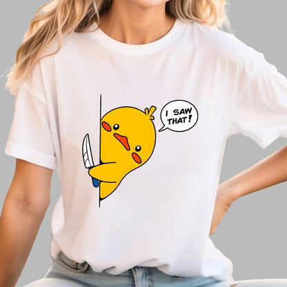 I Saw That - Funny Duck Geek T-Shirt
