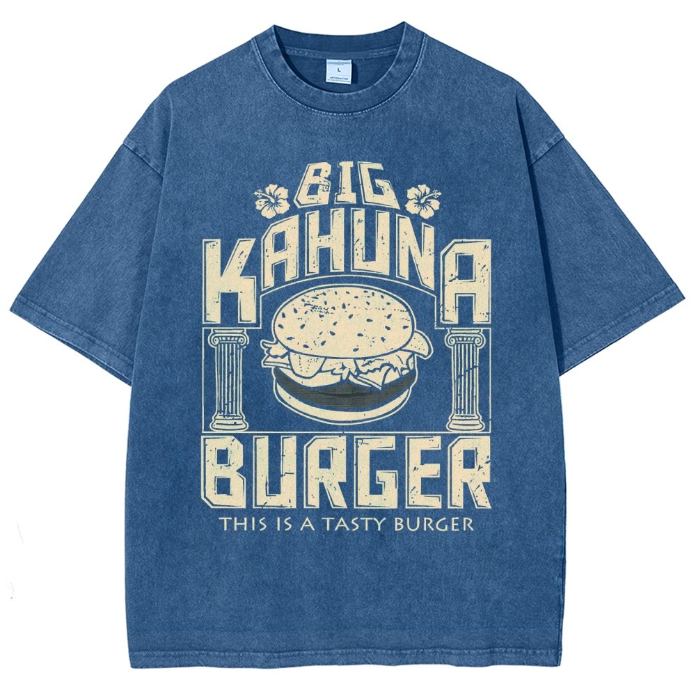 Big Wave Burger Vintage Distressed T-shirt