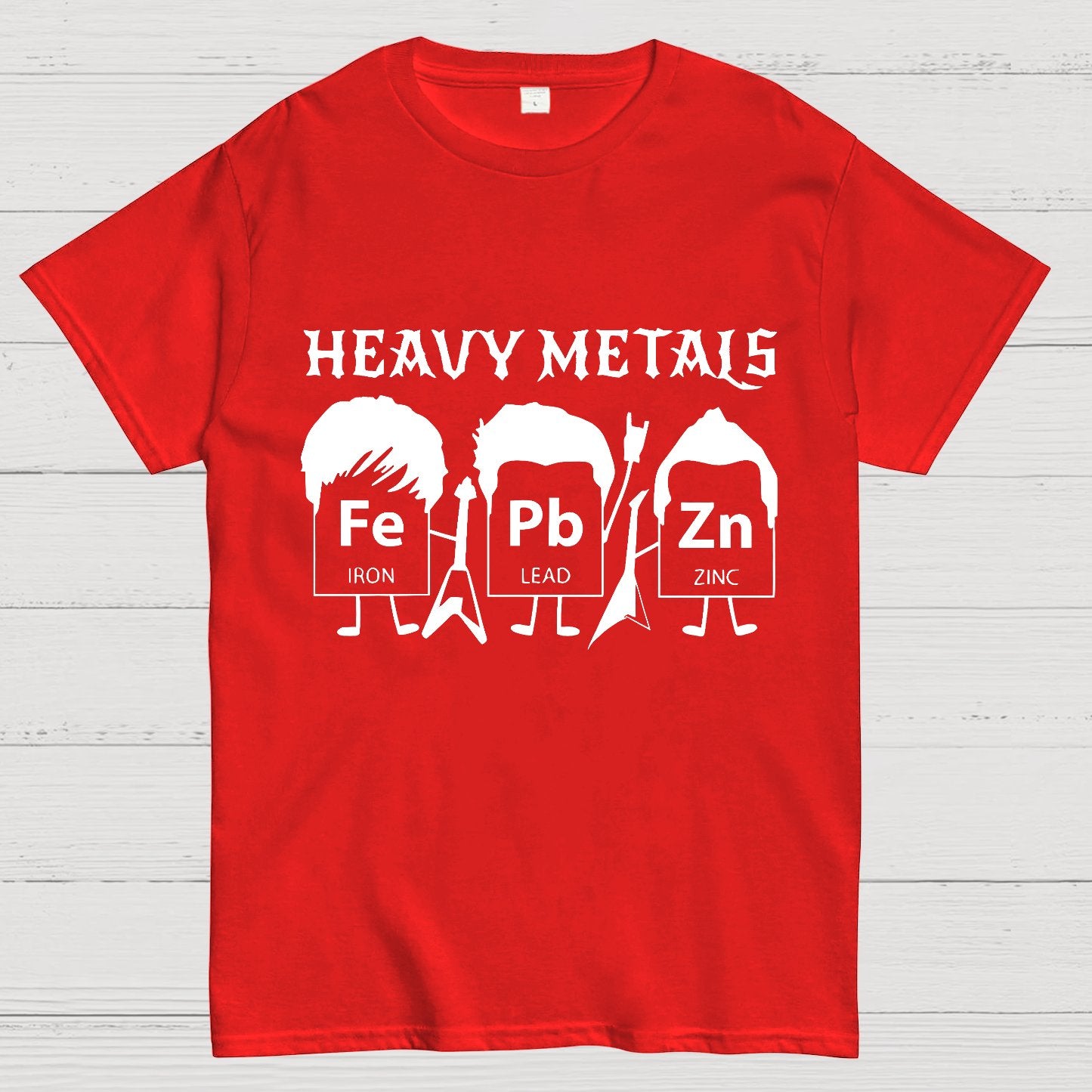 Saying Heavy Metals Rocks Chemistry Gift, Science Teacher Geek T-Shirt