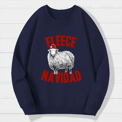 FLEECE NAVIDAD Christmas Geek Cotton Sweatshirt