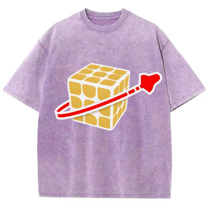 Cubeman Vintage Distressed T-shirt