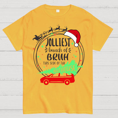 Jolliest Bunch of Bruh Christmas Geek T-Shirt