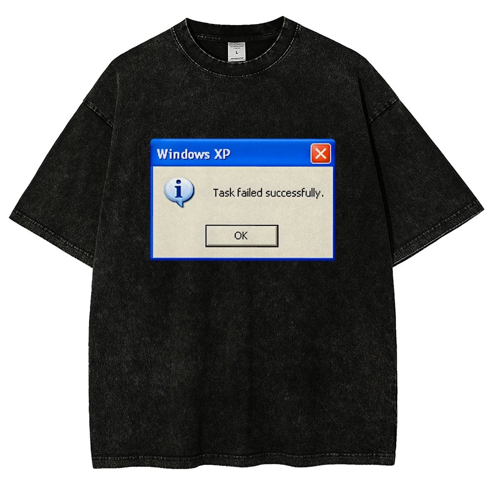 Task Failed Successfully Vintage Distressed T-shirt