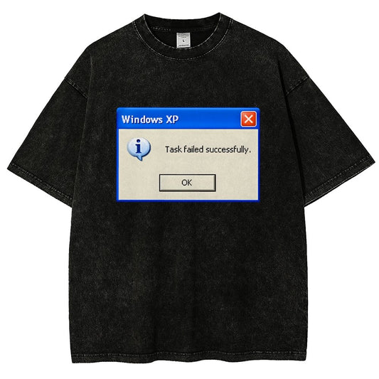 Task Failed Successfully Vintage Distressed T-shirt