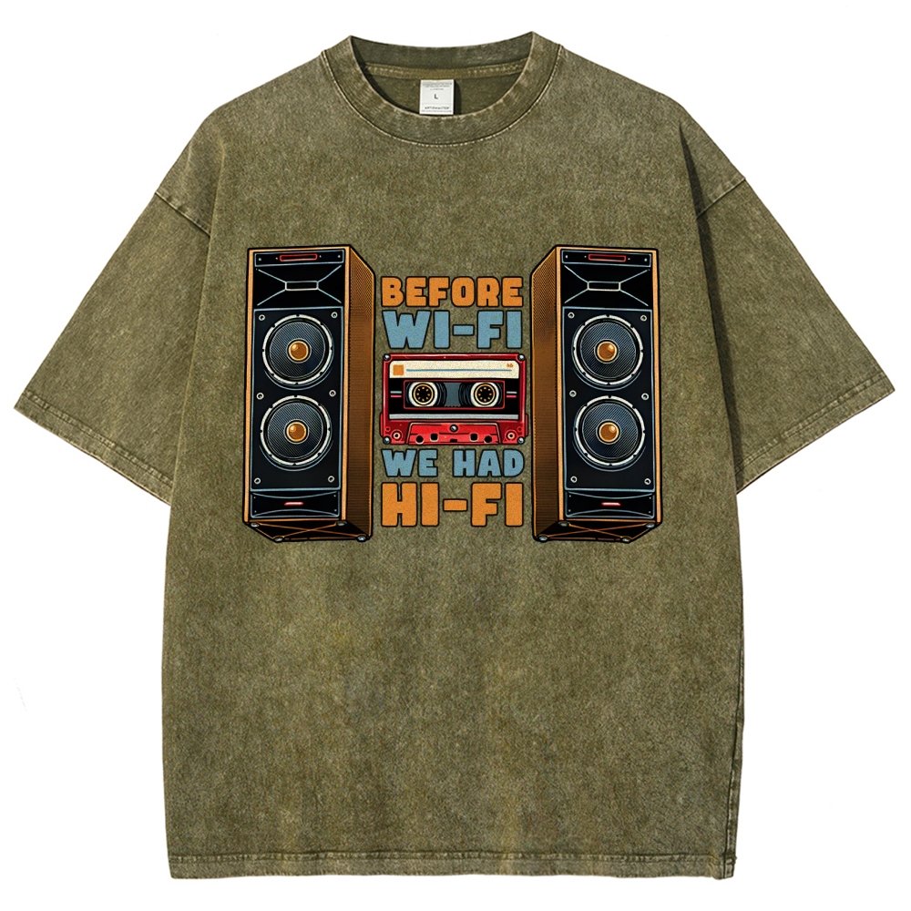 Before Wi-Fi Vintage Distressed T-shirt