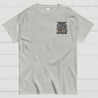 Christmas Vacation Jolliest Bunch Front And Back Printing Geek T-Shirt