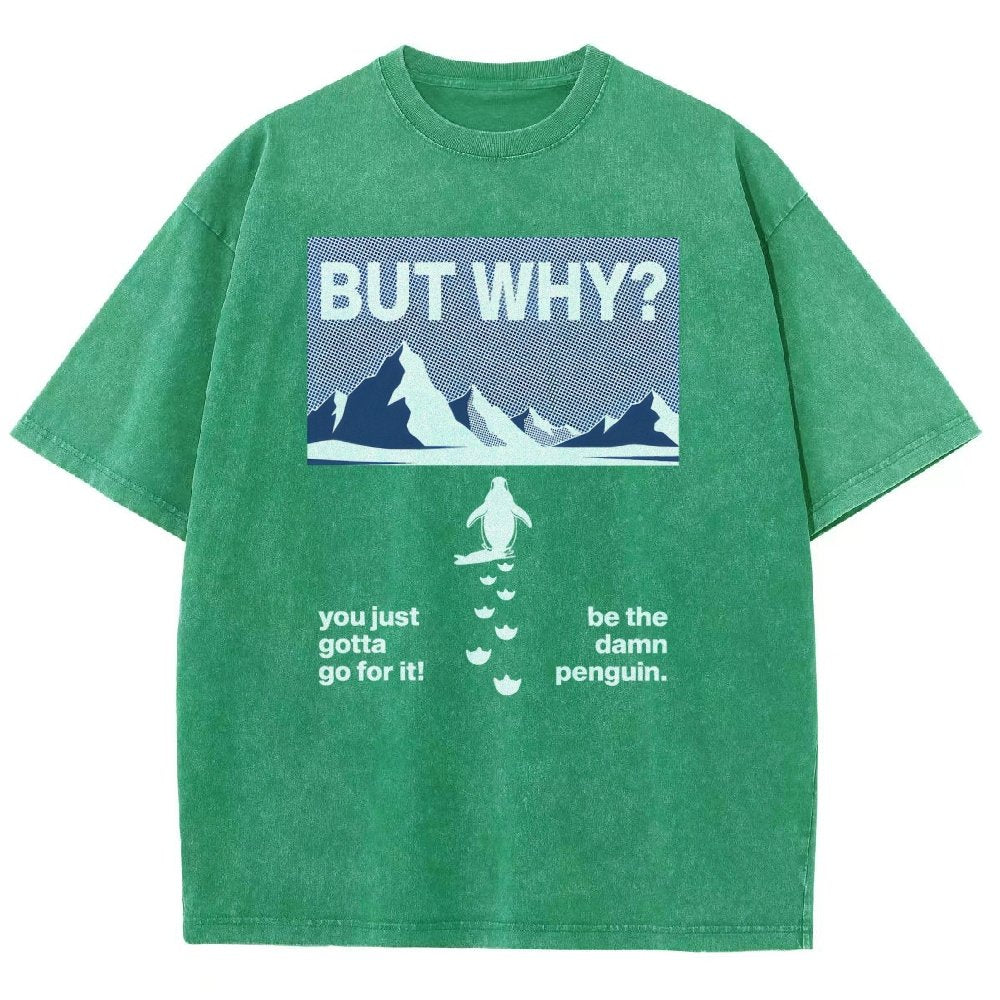 BUT WHY Vintage Distressed T-shirt