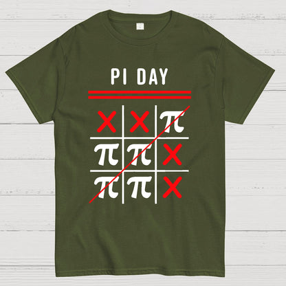 3.14 Tic-Tac-Toe Noughts And Crosses Happy Pi Day Geek T-Shirt