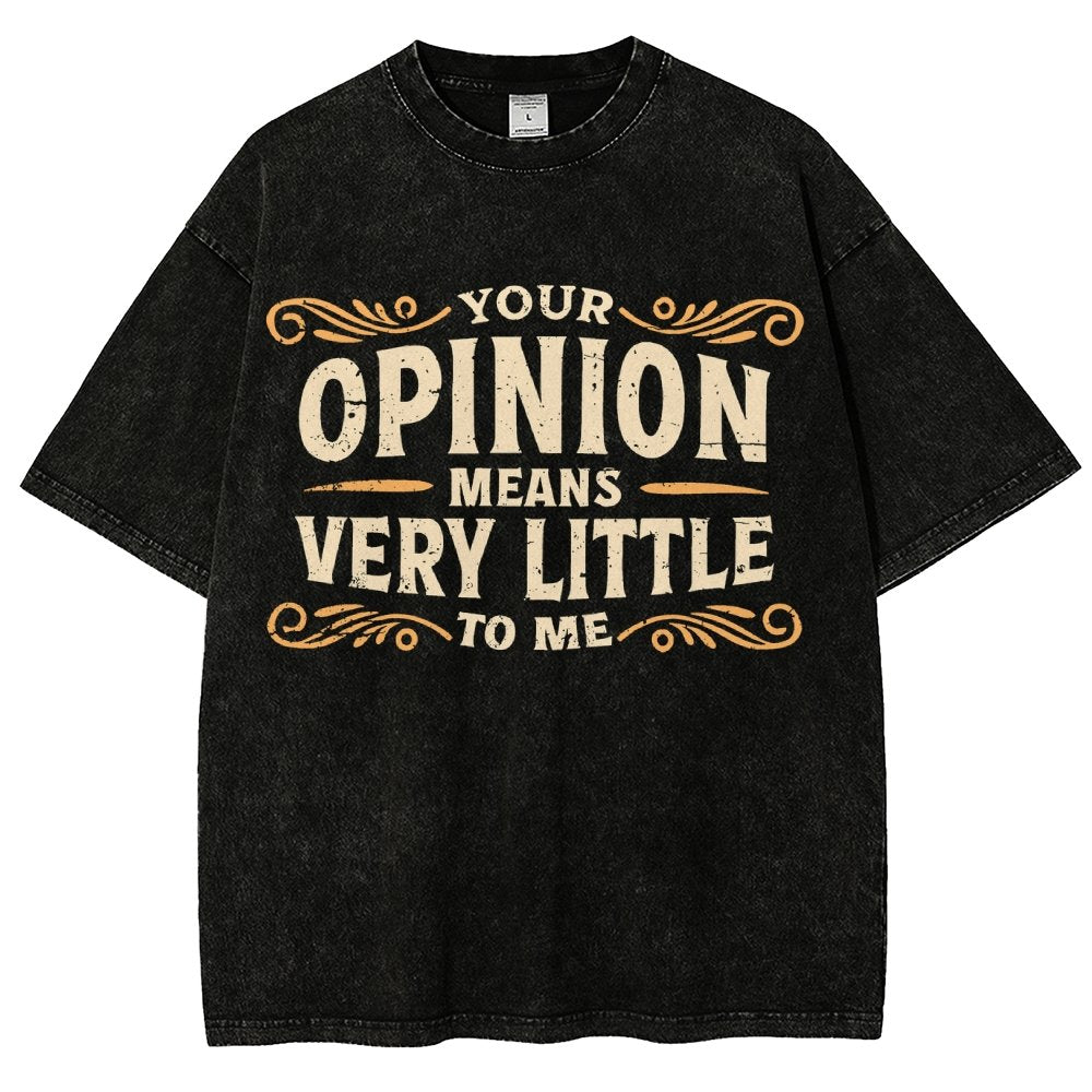 Your Opinion Means Very Little Vintage Distressed T-shirt