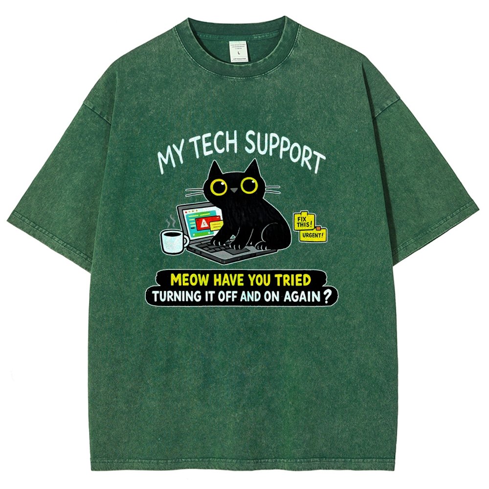 My Tech Support Vintage Distressed T-shirt