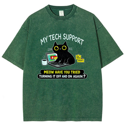 My Tech Support Vintage Distressed T-shirt
