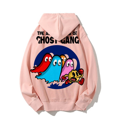 The Adventures Of Ghost Gang Printed Back Cotton Hoodie