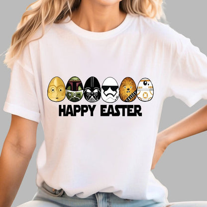 Easter Egg Hunting Party Happy Easter 2025 Geek T-Shirt
